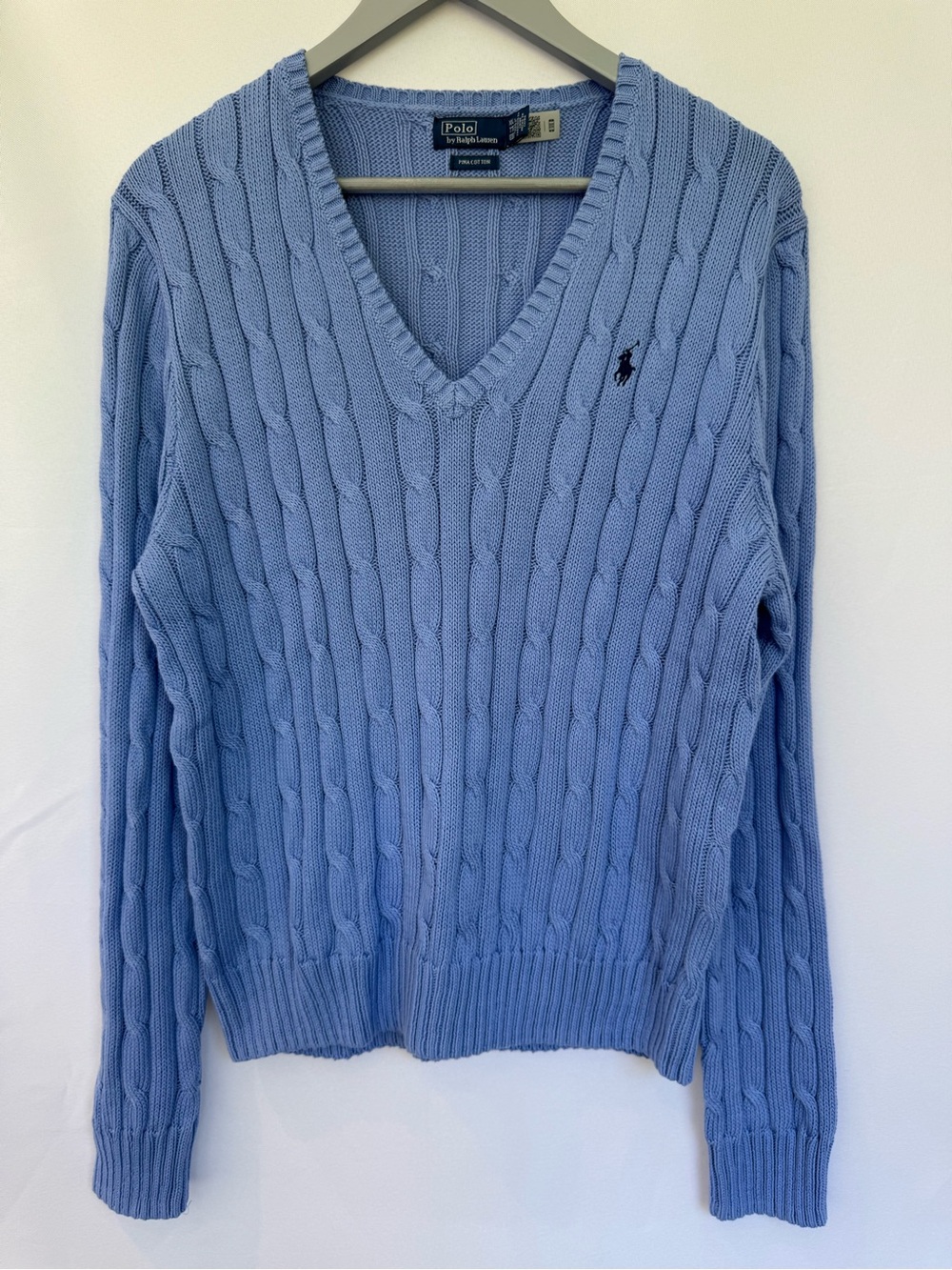 Polo by Ralph Lauren Cable-Knit V-Neck Sweater